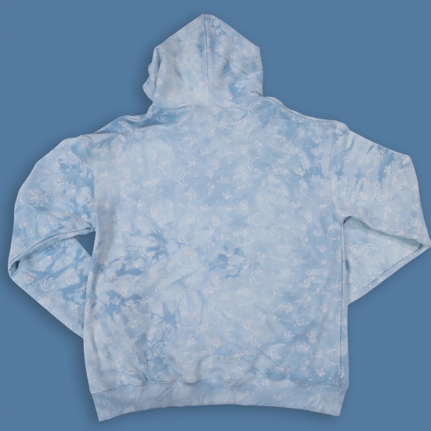 Blue Witch Pattern Hoodie