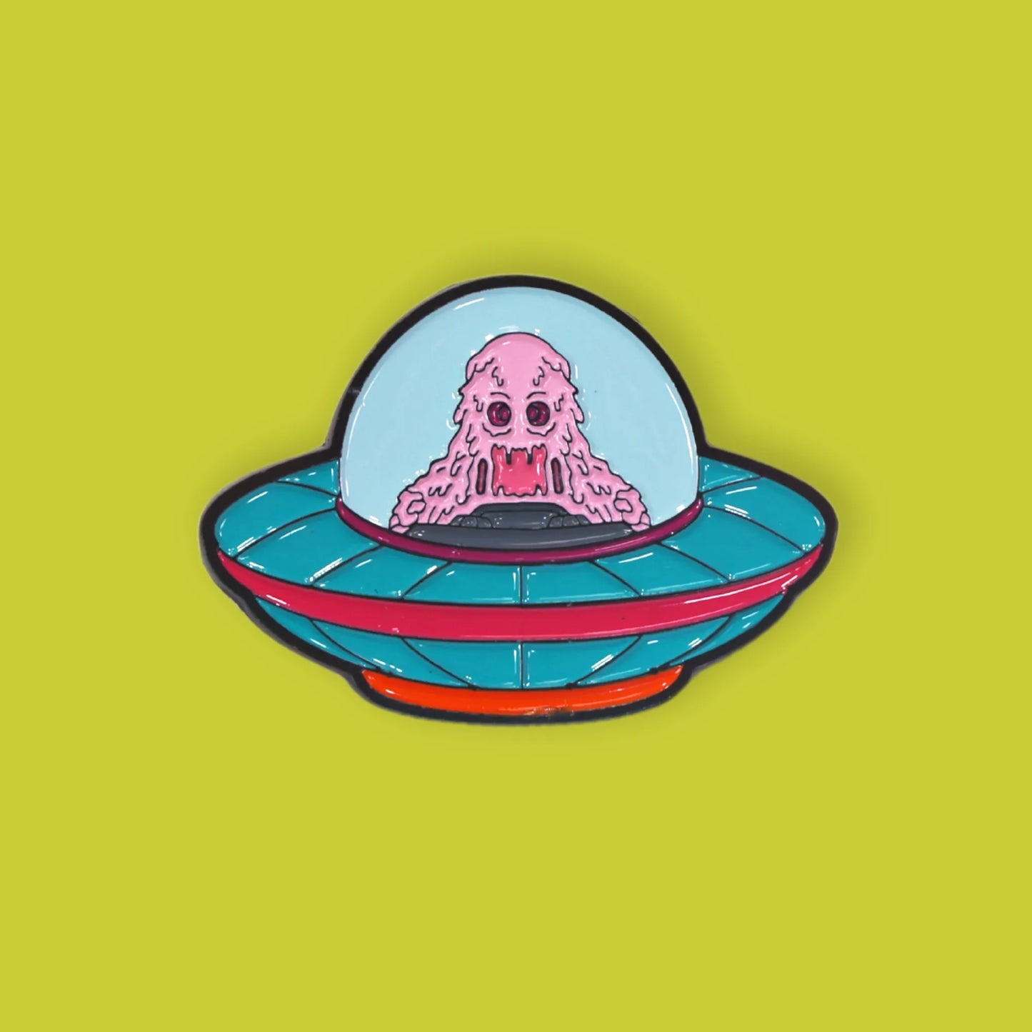 Alien Spaceship Pin