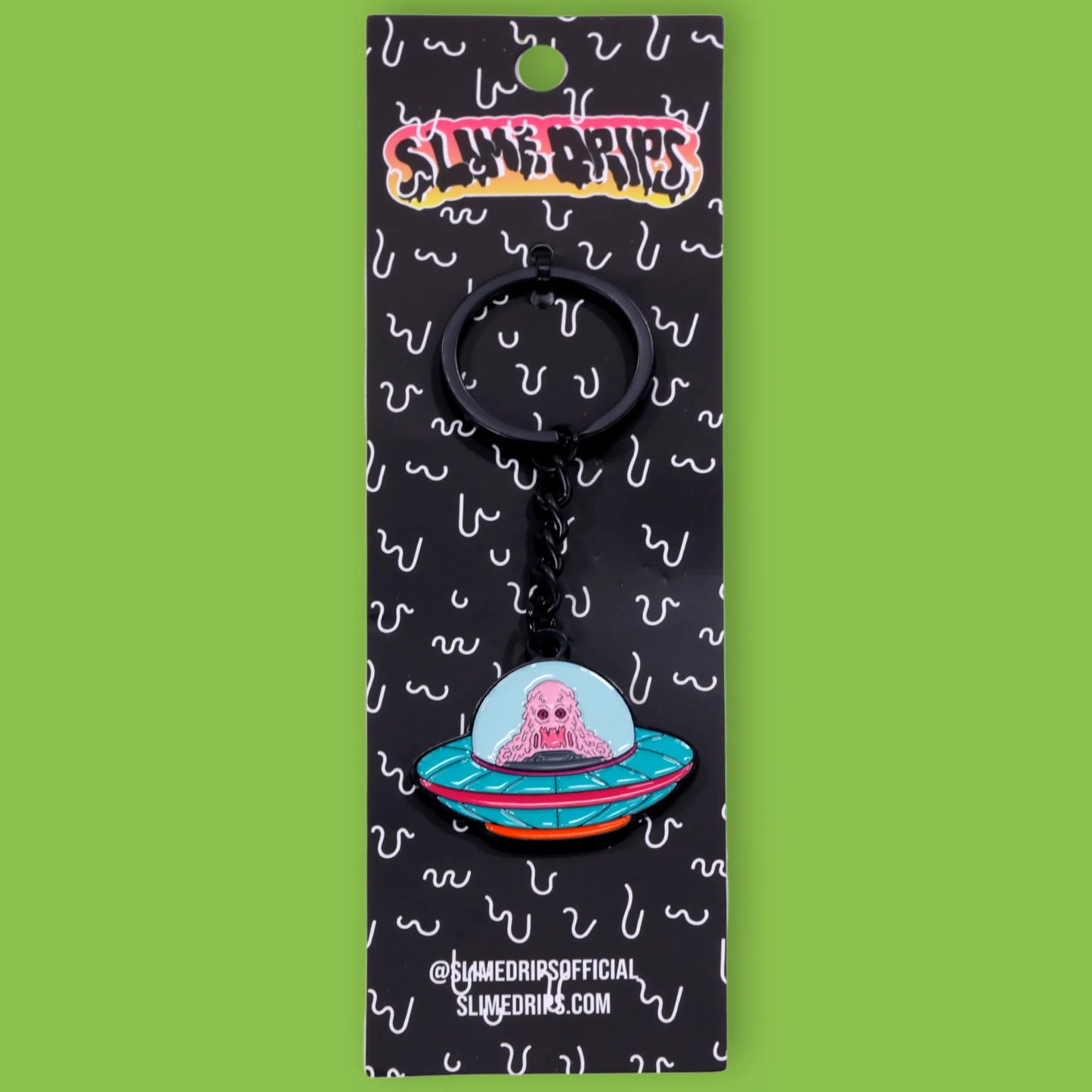 Alien Spaceship Keychain