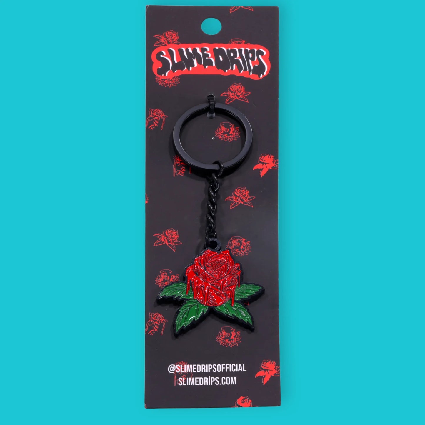 Drippy Rose Keychain