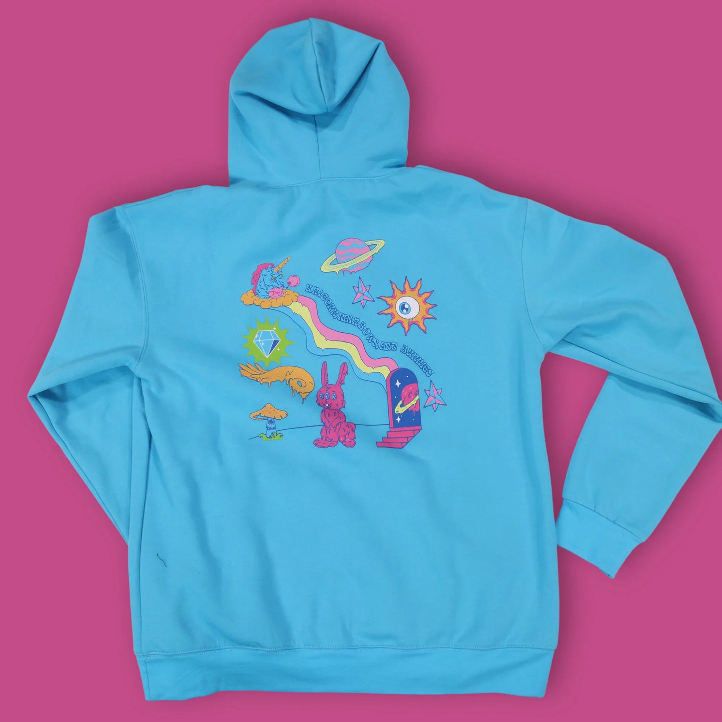 Unicorn Rainbows and Bunnies Hoodie