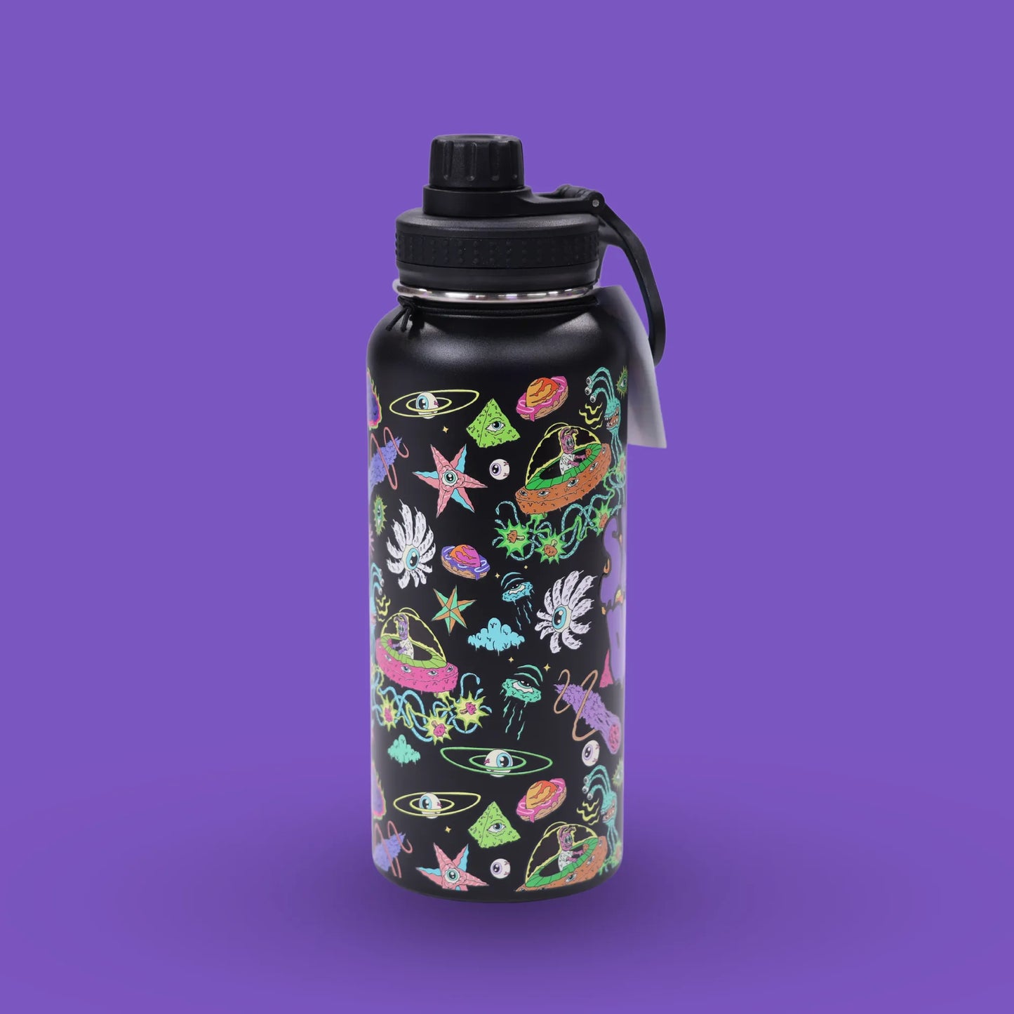 Planet Pattern Water Flask
