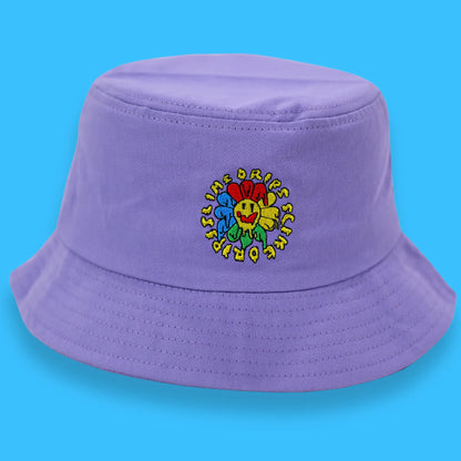 Flower Drip Bucket Hat