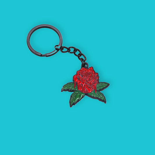 Drippy Rose Keychain