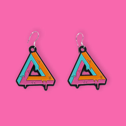Triangle Drip Earrings